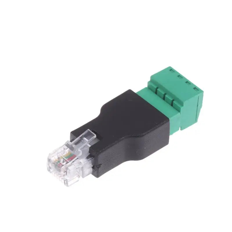 RJ11 6P4C Male to 4-Pin Screw Terminal Adapter 1 or 2 Pack Cable Terminal Adapter Babs A1