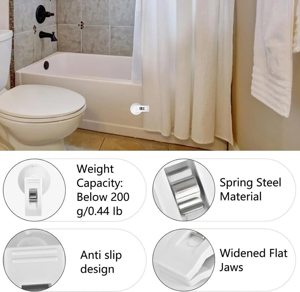 4pcs Car Suction Cup Clips – Window, Office & Home Organizer Car Suction Cup Clip Babs