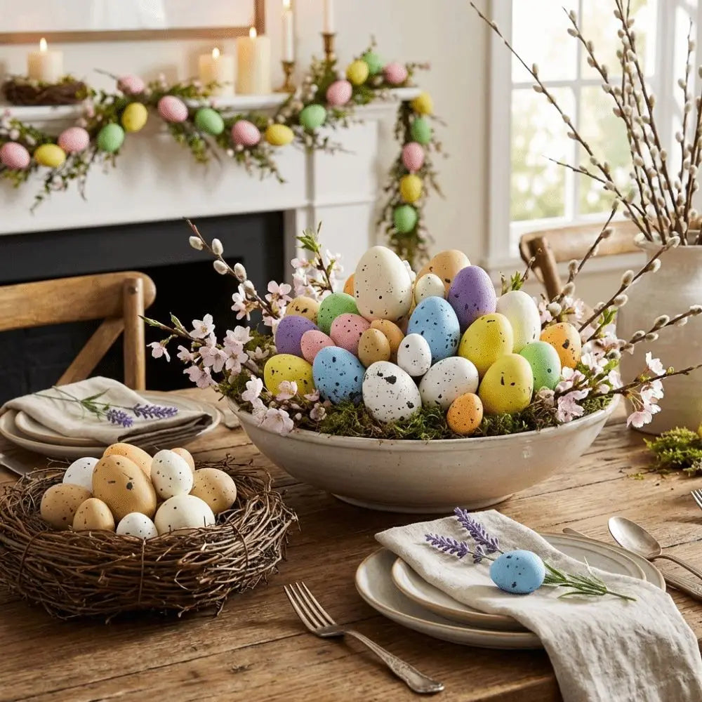 200Pcs Colorful Foam Easter Eggs – DIY Craft & Basket Filler Easter Craft Decoration Babs