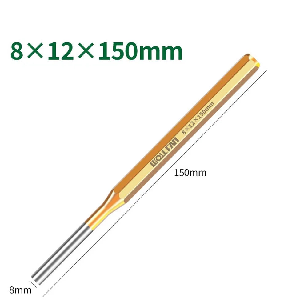Brass Roll Pin Punch Set 2–10mm | Heavy-Duty Chisel Tool Brass Punch Set Babs 8mm