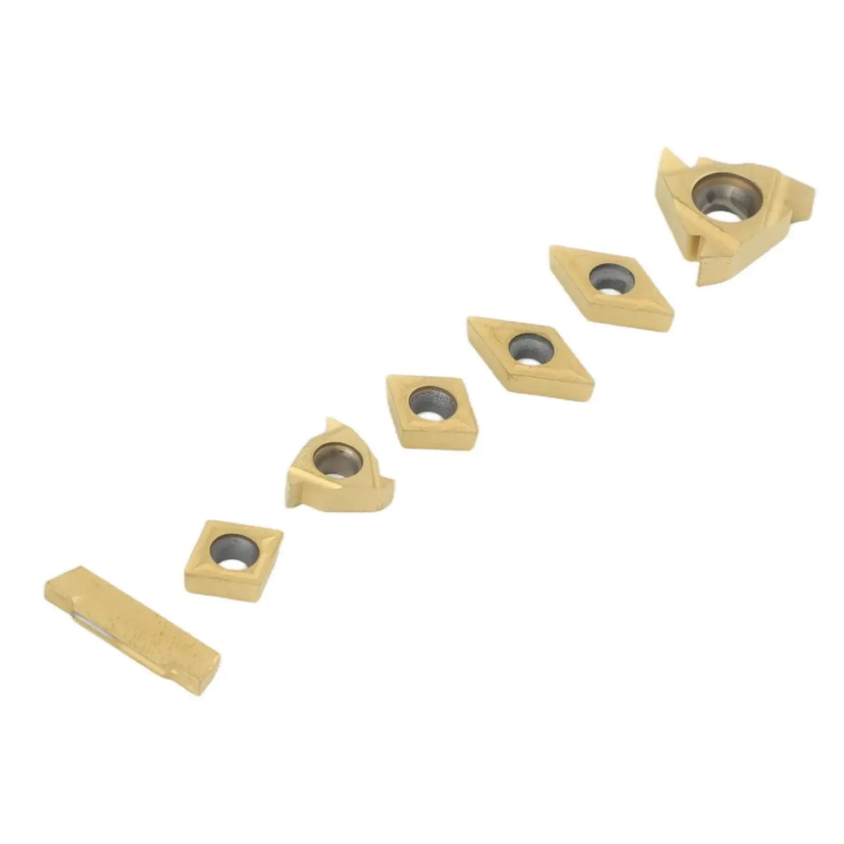 7pcs Carbide Insert Set CCMT060204 DCMT070204 for Lathe Boring Bar Carbide Lathe Inserts Babs