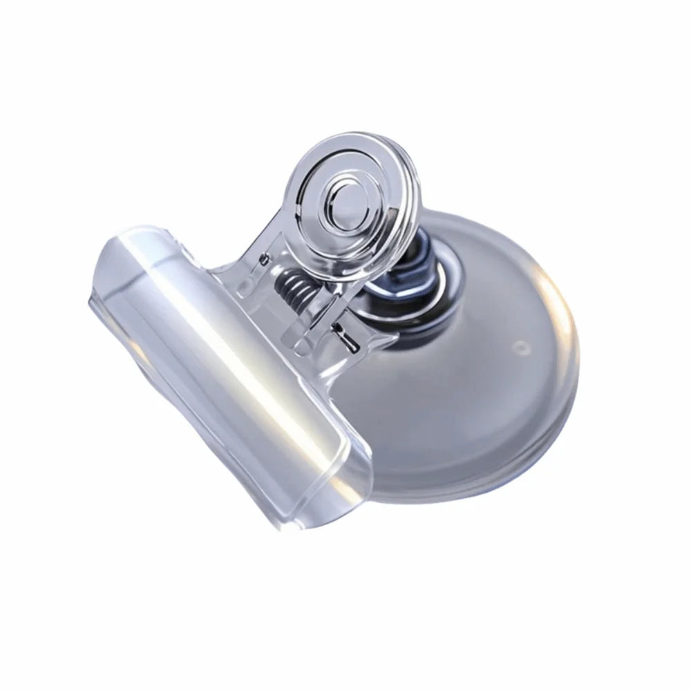 4-Pack Suction Cup Clips – No-Drill Windshield Ticket Holder Suction Cup Clip Babs 5.5cm