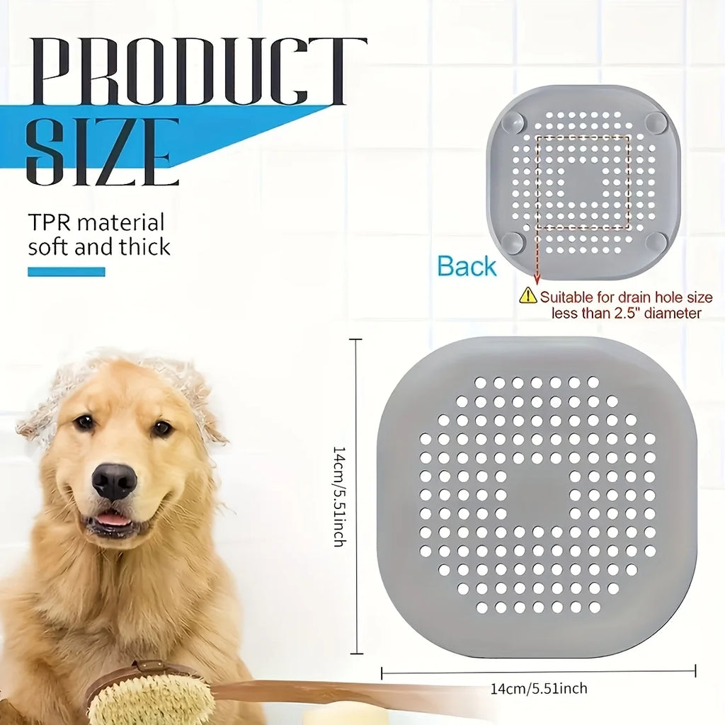 2-Pack Silicone Drain Hair Catcher - Anti-Clog Mesh Cover Drain Hair Catcher Babs
