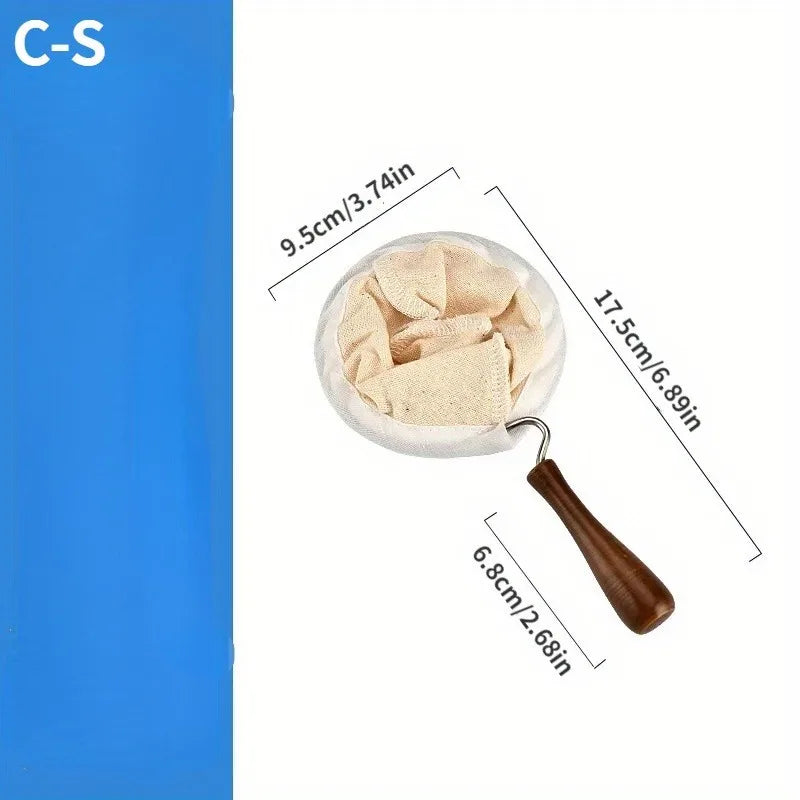 Reusable Cloth Coffee Filter Bag & Rack Stand Set Coffee Filter Set Babs C-S