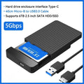 USB-C 2.5" SATA HDD SSD Enclosure – USB 3.0/3.1, Up to 6TB HDD SSD Enclosure Babs External case USB3.0
