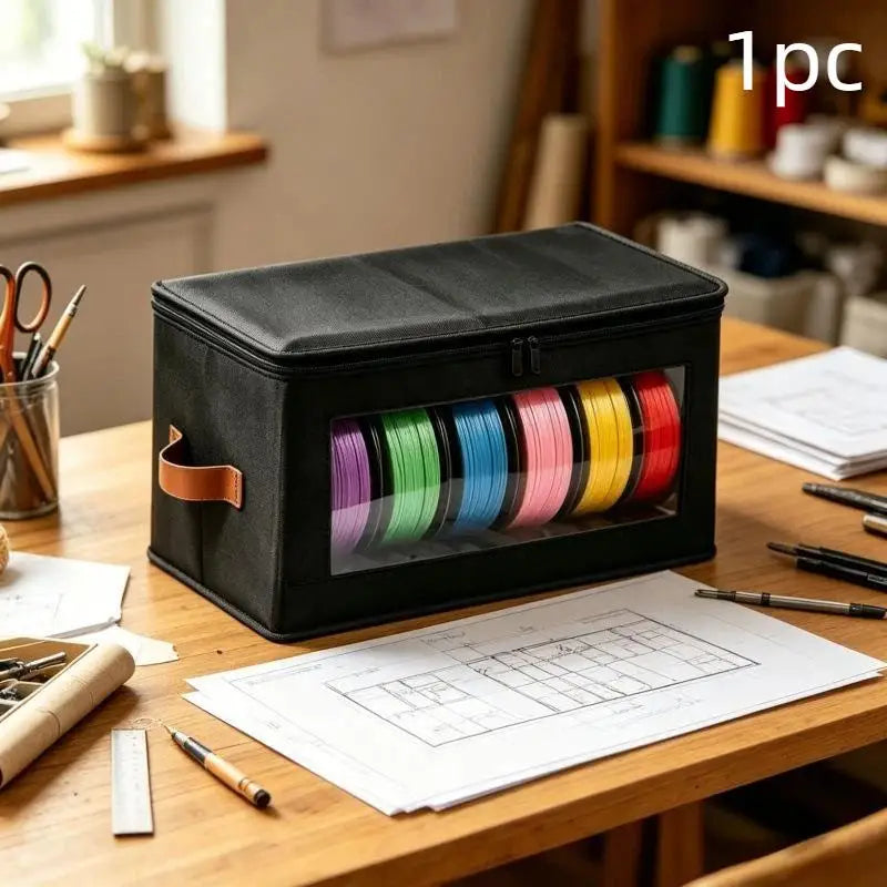 3PCS 3D Printer Filament Storage Bags – Dustproof Organizer Filament Storage Bag Babs Black 1pc