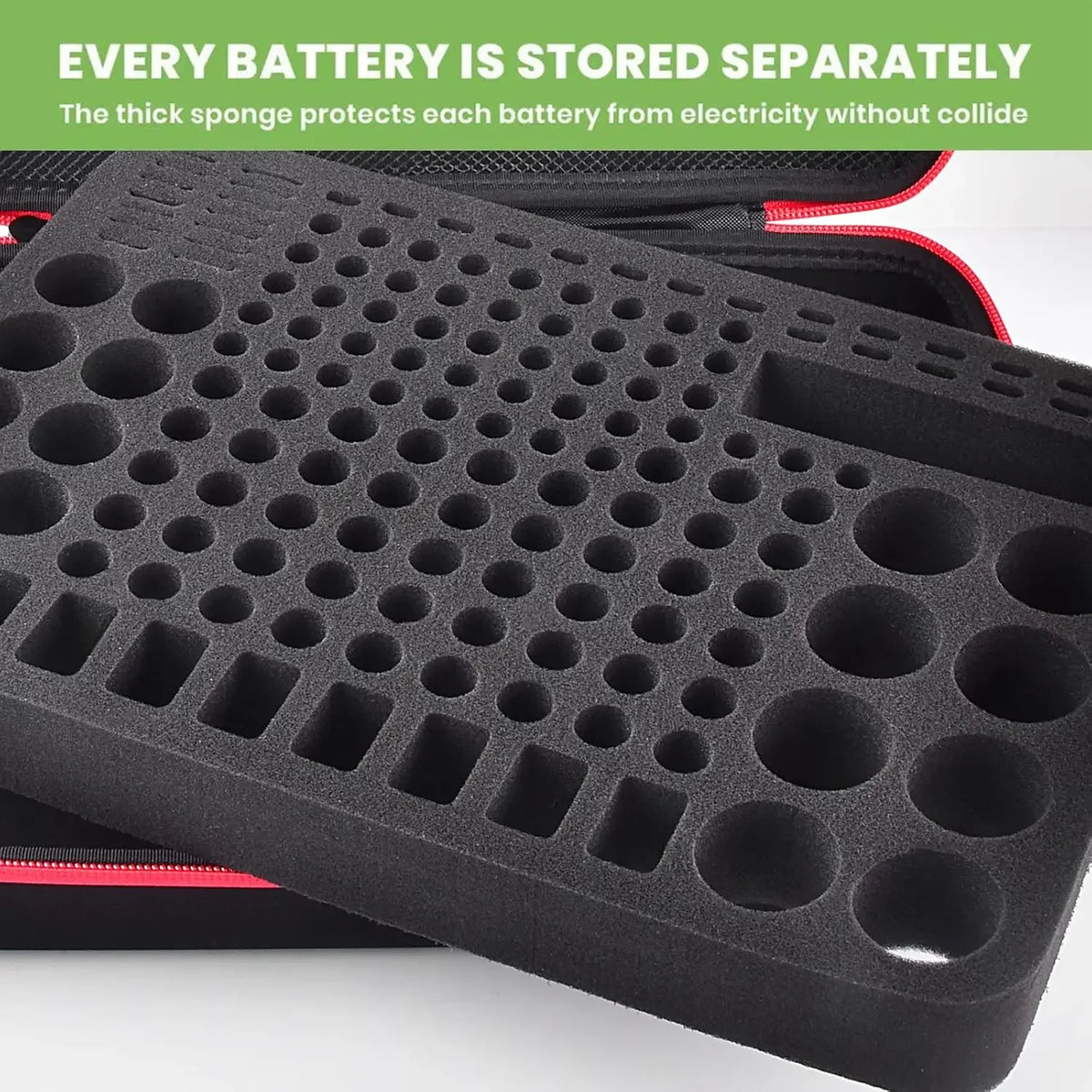 Battery Organizer Bag with BT-168 Tester – Holds 225 Batteries Battery Storage Organizer Babs