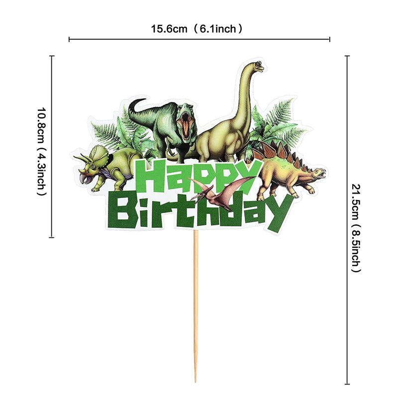 Dinosaur Cupcake Toppers & Cake Decor – Kids Birthday Party