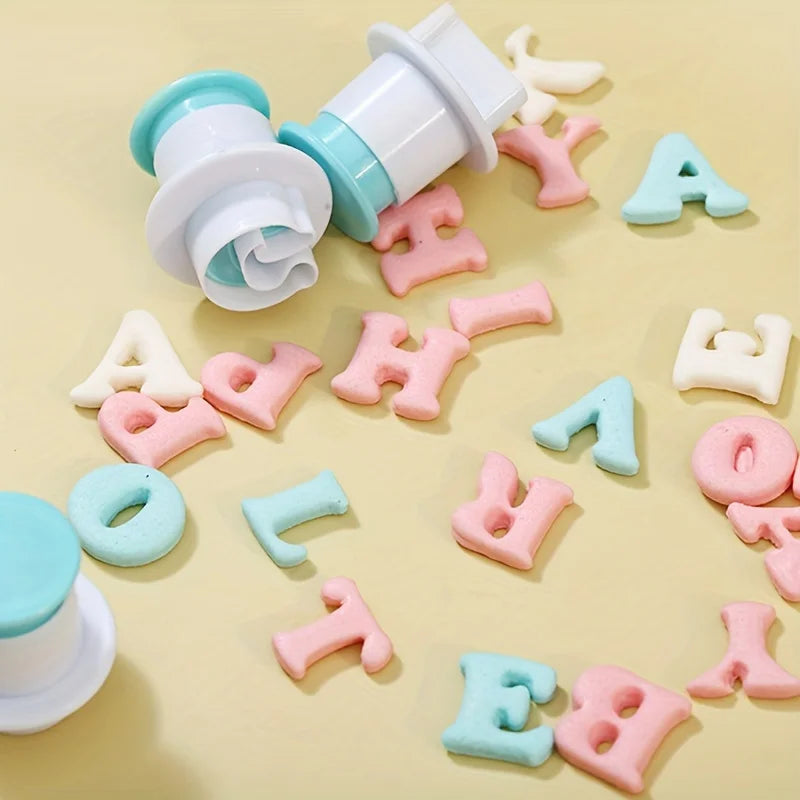 Alphabet Cookie Cutter Set – Letter Molds for Fondant & Biscuits Cookie Cutter Set Babs