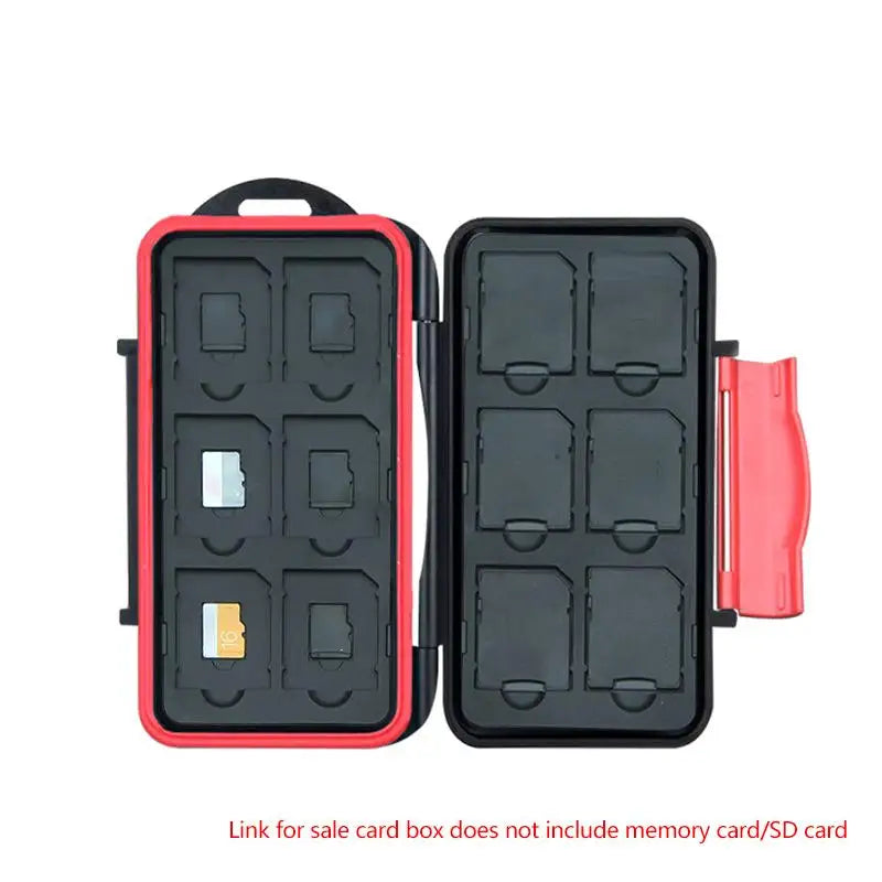 Memory Card Storage Case – TF MicroSD SIM CF Organizer | HUXUAN Memory Card Organizer Babs 12SD add 12TF A8