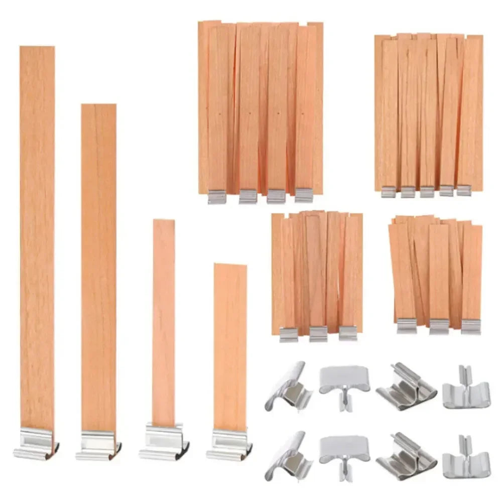 Wooden Candle Wicks for DIY Soy & Paraffin Candle Making Candle Making Wicks Babs