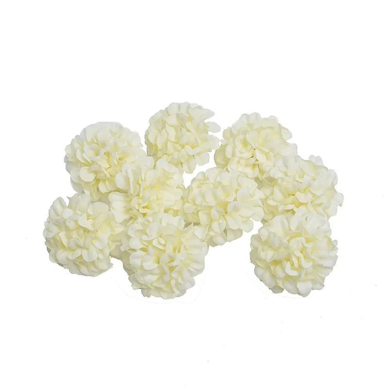 White Artificial Rose Flower Heads – Wedding & Home Decor Artificial Flower Heads Babs 26 10Pcs