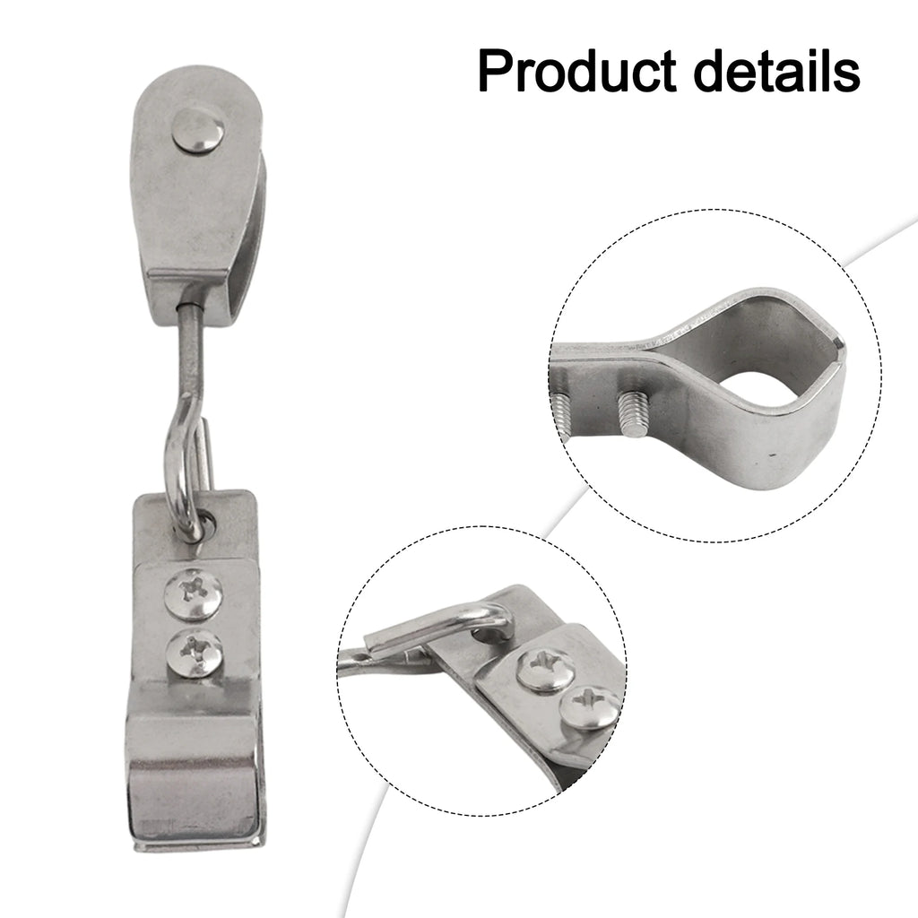 10pcs 304 Stainless Steel Pulley Clamp – Shade Sail Wire Hanger Pulley Pipe Clamp Babs