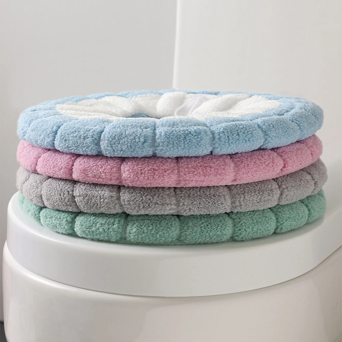 Stretchable Washable Toilet Seat Cushion Cover with Handle Toilet Seat Cover Babs