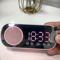 Mirror Digital Alarm Clock | FM Radio & Bluetooth Speaker Digital Alarm Clock Babs Pink