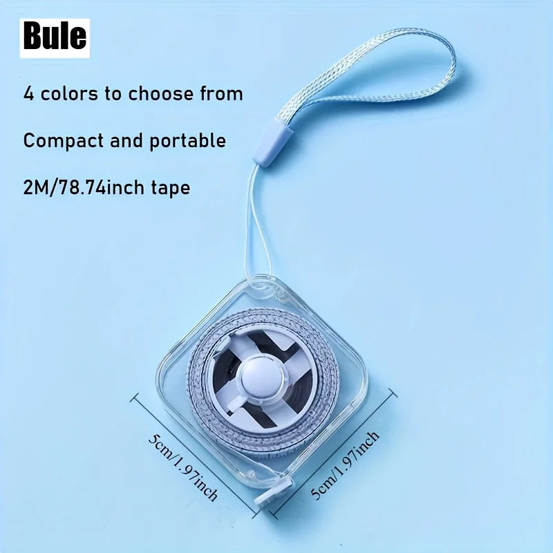 Mini Soft Tape Measure 2M/6Ft – Locking, Dual Scale, Portable Soft Tape Measure Babs SKY BLUE