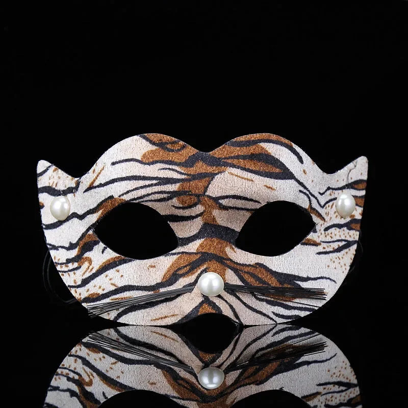 Tiger Leopard Animal Eye Mask – Halloween Cosplay Costume Costume Eye Mask Babs 3