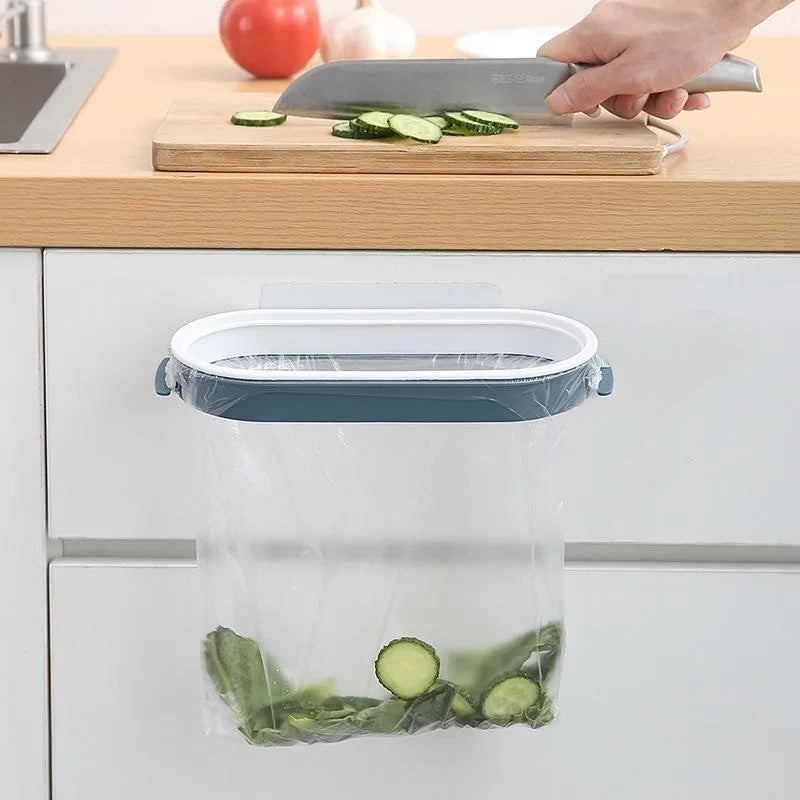 Space-Saving Garbage Bag Holder – Cabinet Hanging Rack Kitchen Storage Rack Babs