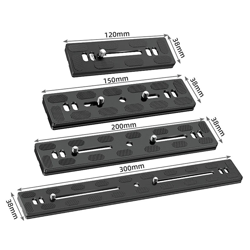 Aluminum 1/4" Quick Release Mount Plate for Tripods Camera Mount Plate Babs