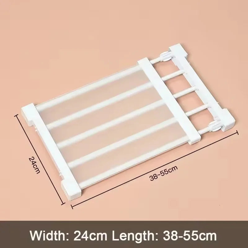 Expandable Tension Shelf Organizer – Closet, Cabinet & Kitchen Tension Shelf Organizer Babs 38-55cm