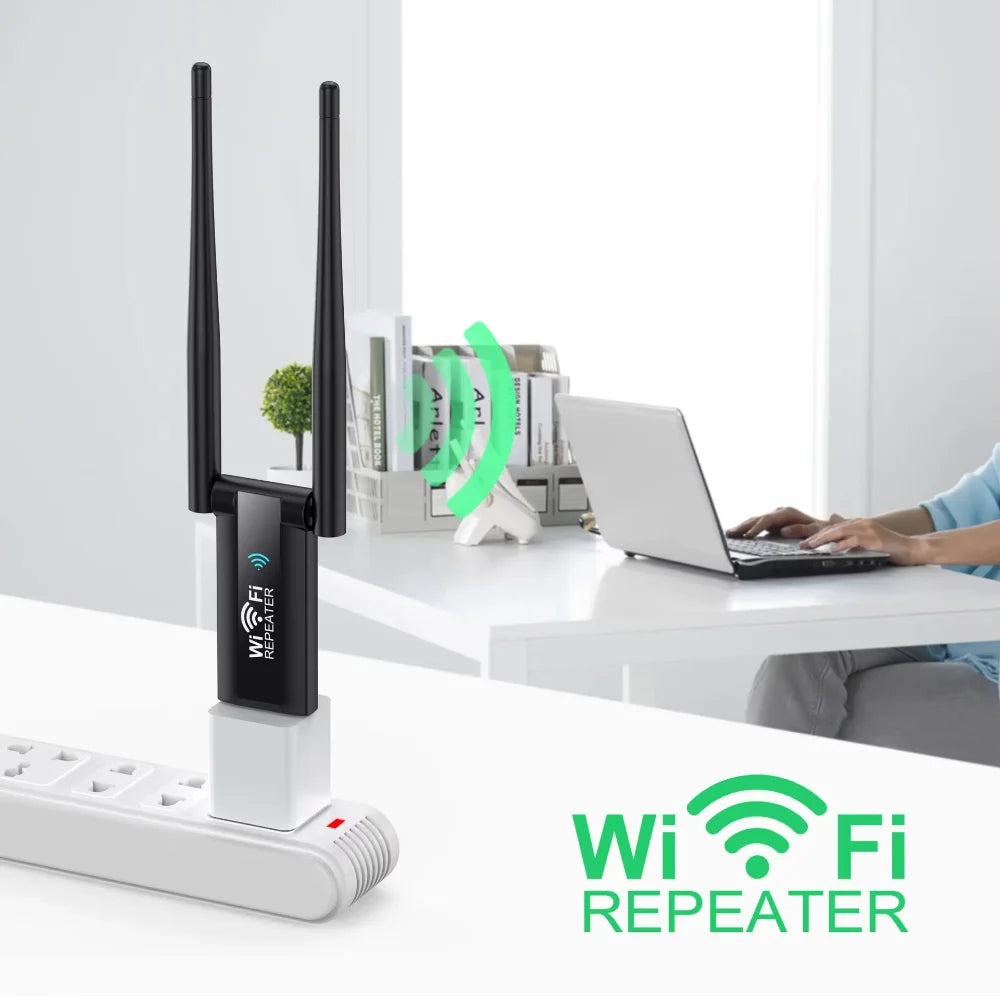 KEBIDUME 300Mbps USB WiFi Repeater & 2.4G Signal Booster USB WiFi Repeater Babs