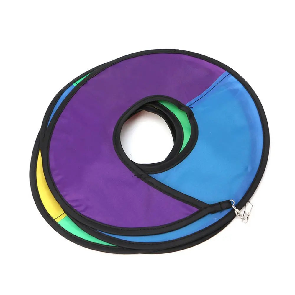 Rainbow Wind Spinner Foldable Spiral Pinwheel – Colorful Decor Wind Spinner Babs
