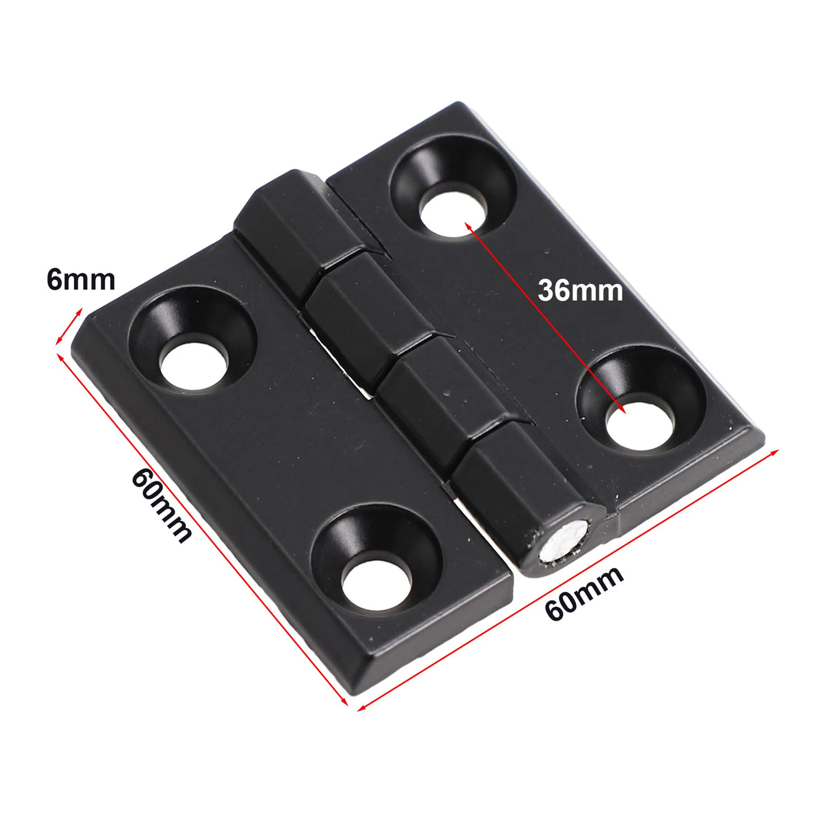 Black Zinc Alloy Butt Hinges 40/50/60mm – Cabinet & Furniture Furniture Butt Hinges Babs 60x60mm
