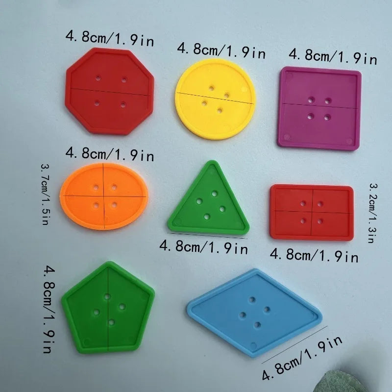 50Pcs Large Geometric Buttons for Sewing & DIY Crafts Craft Sewing Buttons Babs