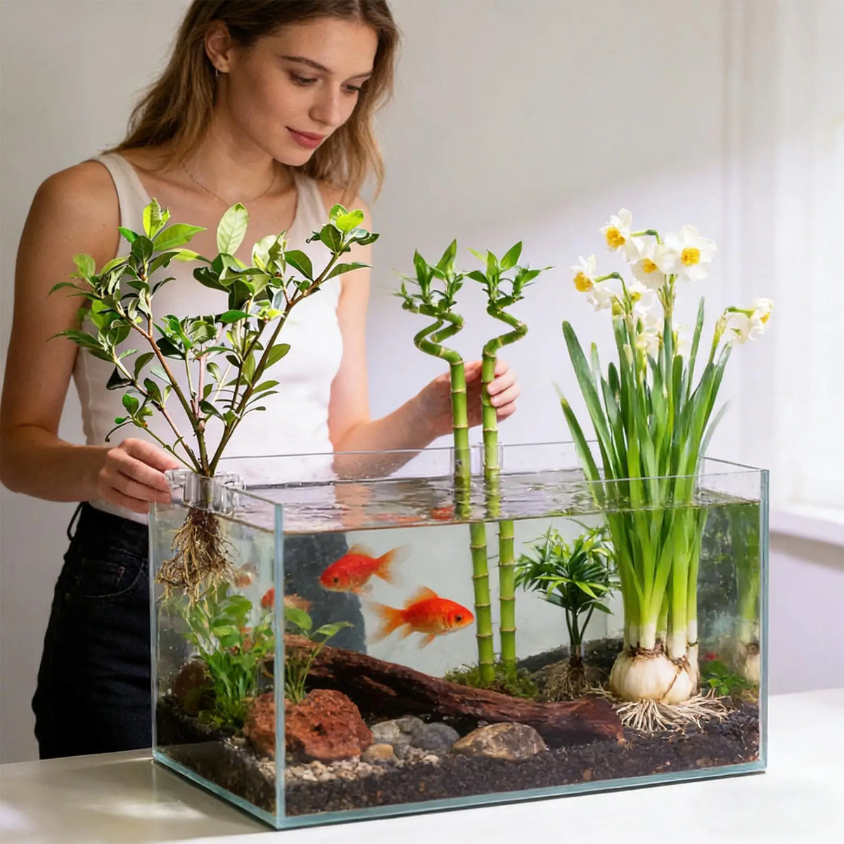 Aquarium Plant Holder Clips – Transparent PC Bracket, 6-Pack Aquarium Bracket Clips Babs