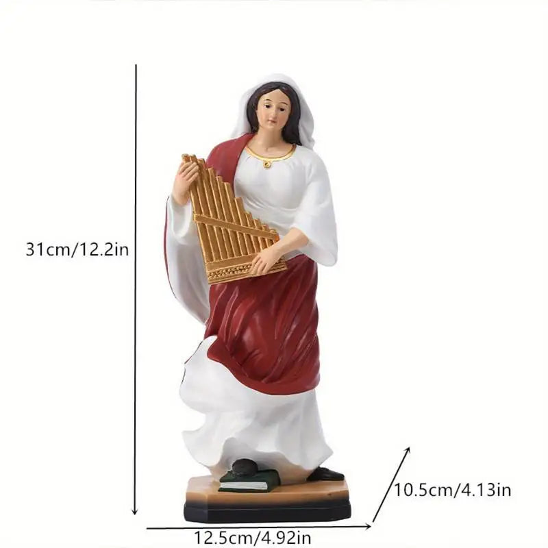 Christmas Prayer Angel Statue – 31cm Resin Holiday Figurine Holiday Figurine Babs
