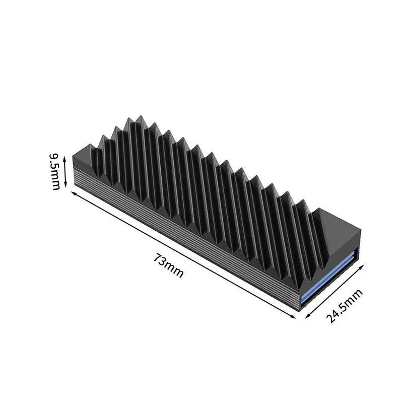 M.2 2280 NVMe SSD Aluminum Heatsink Cooler with Thermal Pad SSD Heatsink Cooler Babs