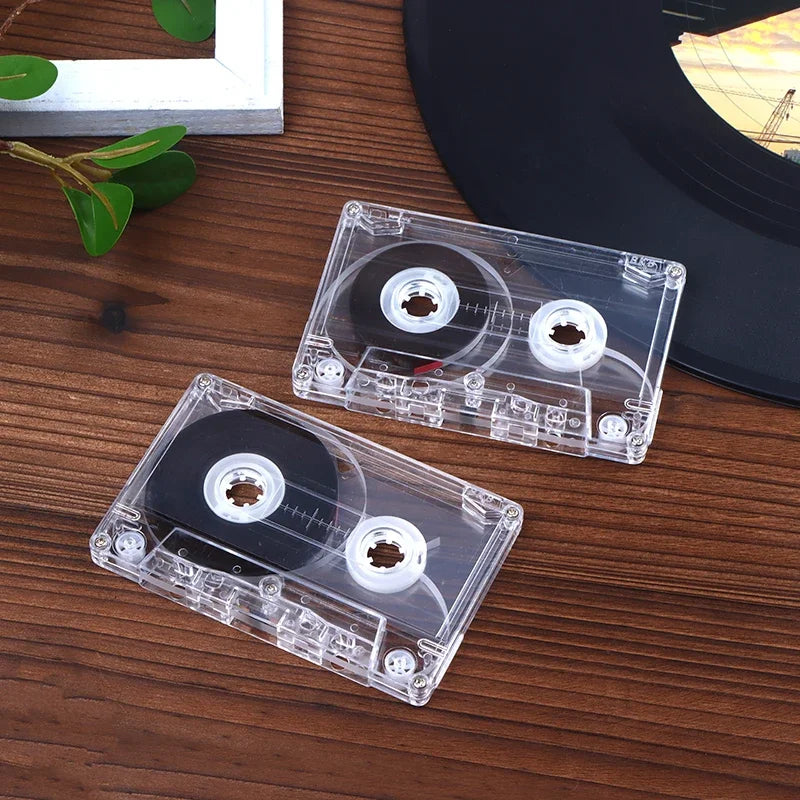 Blank Cassette Tape 45/60/90 Min with Clear Storage Case Blank Cassette Tape Babs