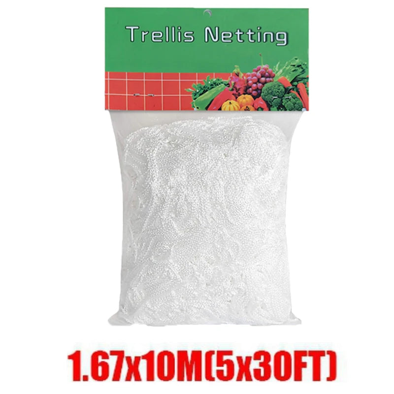Garden Plant Trellis Netting – Square Mesh for Climbing Plants Garden Trellis Netting Babs 1.67x10M(5x30FT)