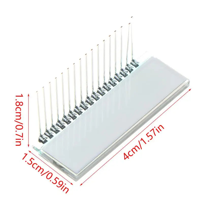 17-Pin TN 6-Digit Segment LCD Panel 3V No Backlight | 1/2/5 PCS Segment LCD Display Babs
