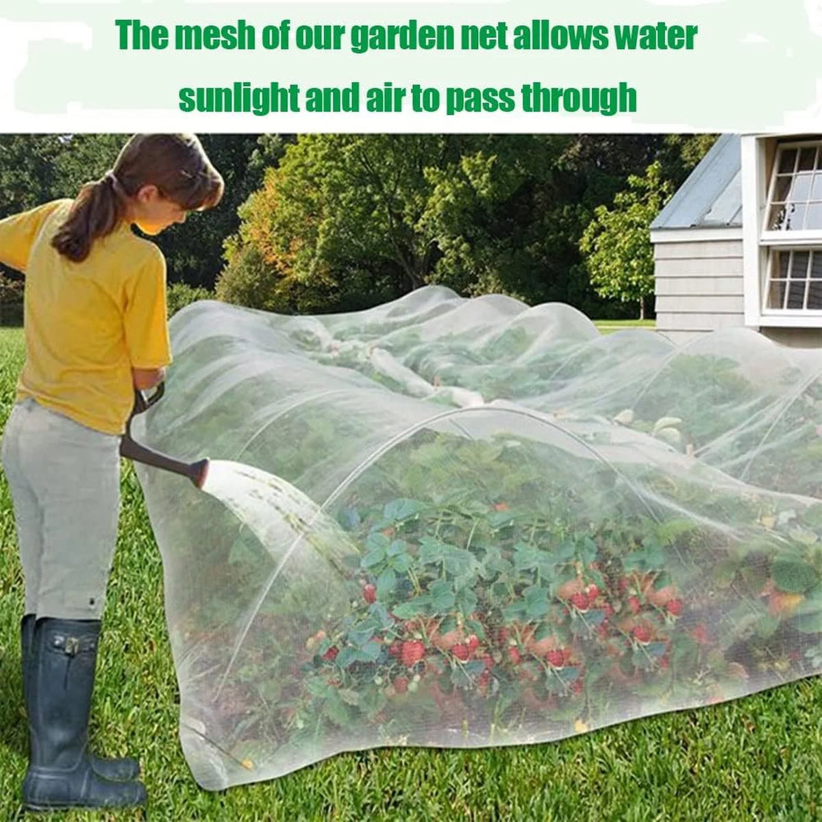 10×50 FT Garden Mesh Netting – Pest Barrier Plant Cover Garden Mesh Netting Babs