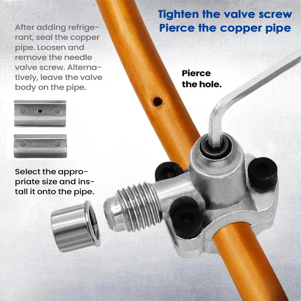 BPV-31 Piercing Valve Kit for 6–10mm Copper Tubes | HVAC Piercing Valve Kit Babs