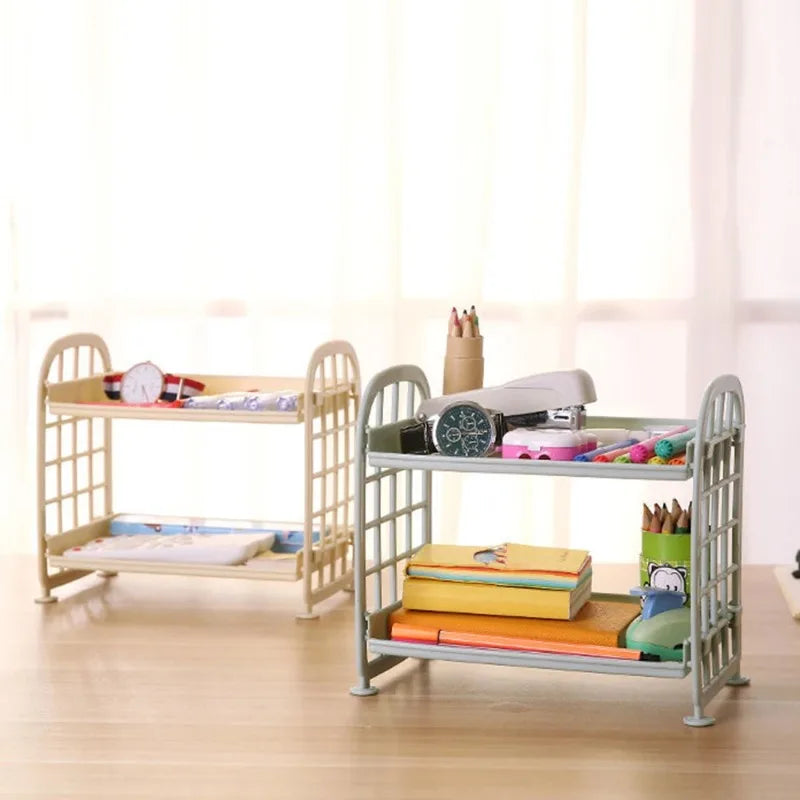 Multi-Tier Desktop Storage Shelf Organizer – Home & Office Desktop Storage Shelf Babs