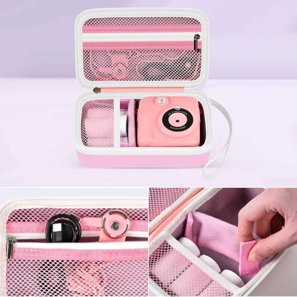 Kids Instant Print Camera Carrying Case – Fits Most Brands Camera Carrying Case Babs