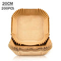 Air Fryer Parchment Paper Liners 50-200PCS | Non-Stick Air Fryer Liner Babs Square-Brown-200PCS