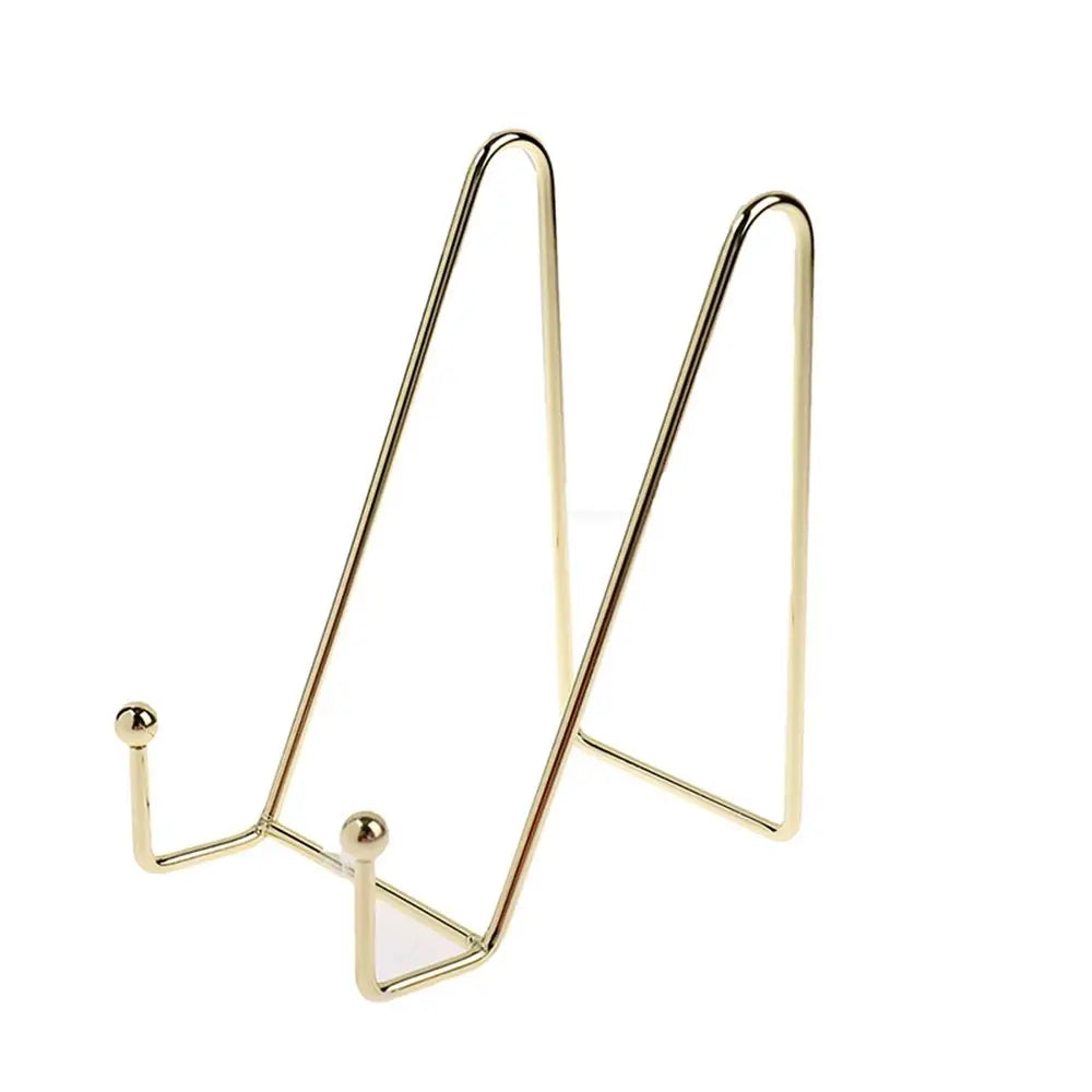 Metal Photo & Plate Display Stand | Tabletop Art Holder Tabletop Display Stand Babs gold-M