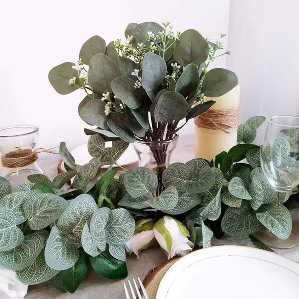 Artificial Eucalyptus Stems – Wedding & Home Greenery Décor Artificial Greenery Stems Babs
