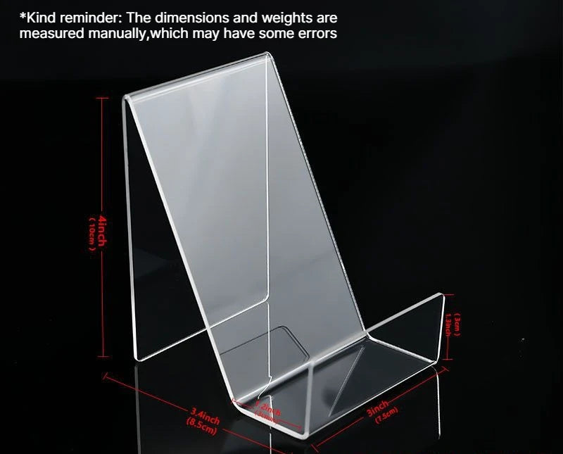 Transparent Acrylic Book Stand – Desktop Book Display Rack Acrylic Book Stand Babs 75X85X100mm