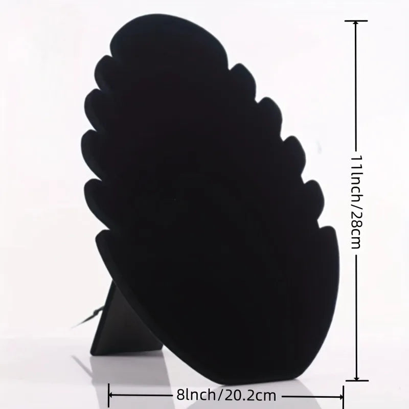 3-Piece Black Velvet Jewelry Tower Display Stand Organizer Jewelry Display Stand Babs