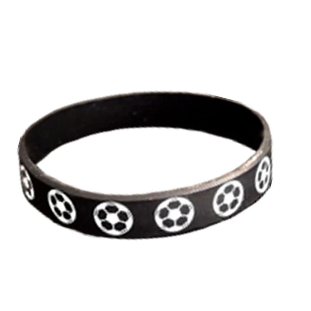 Soccer Silicone Wristbands 6-42 Pcs | Party Favors & Events Silicone Wristbands Babs Black 42 Pcs