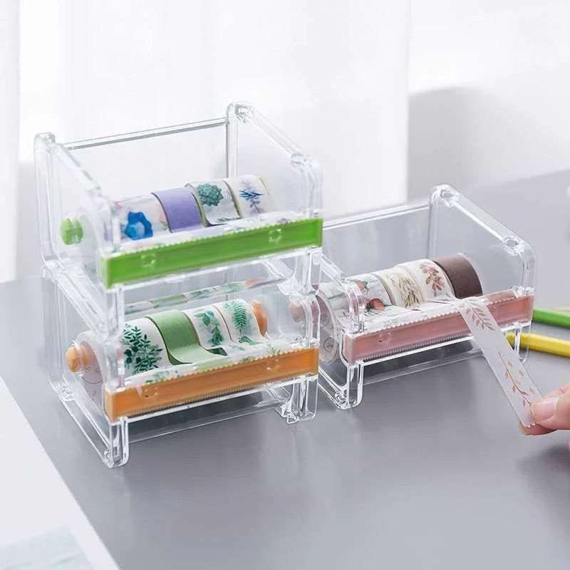Washi Tape Cutter & Dispenser Set – School & Office Supplies Tape Dispenser Babs