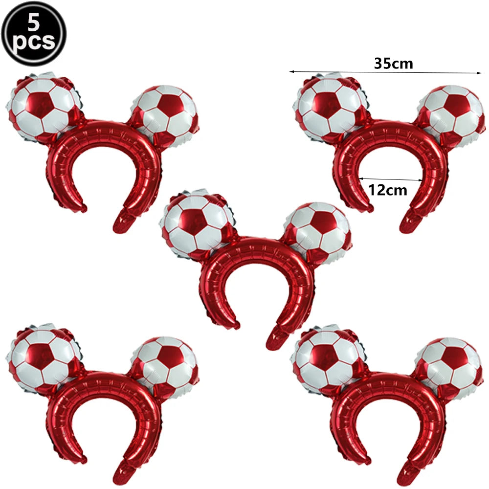 Boy's 8th Birthday Soccer Foil Balloons Party Set Birthday Party Balloons Babs VIOLET/紫罗兰 As pictures show