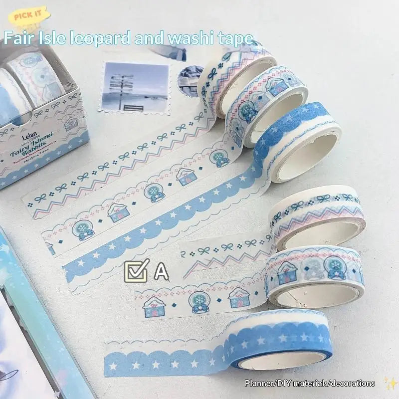 INS Style Washi Tape Set – Journaling, Scrapbooking & DIY Crafts Decorative Washi Tape Babs M 3 ROLL K