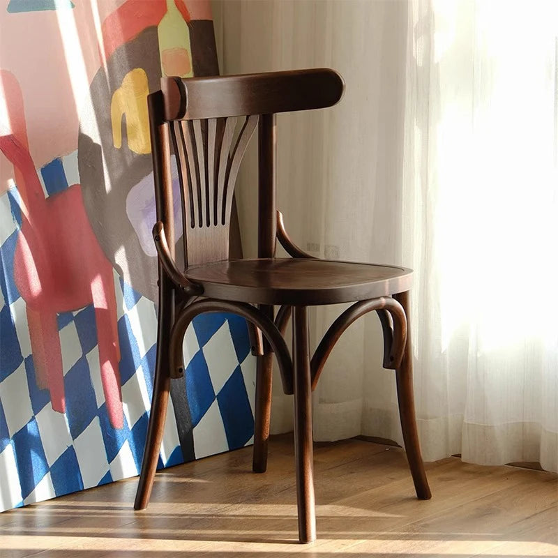 Nordic Solid Wood Dining Chair – Cushioned Modern Design Dining Chair Babs Style D