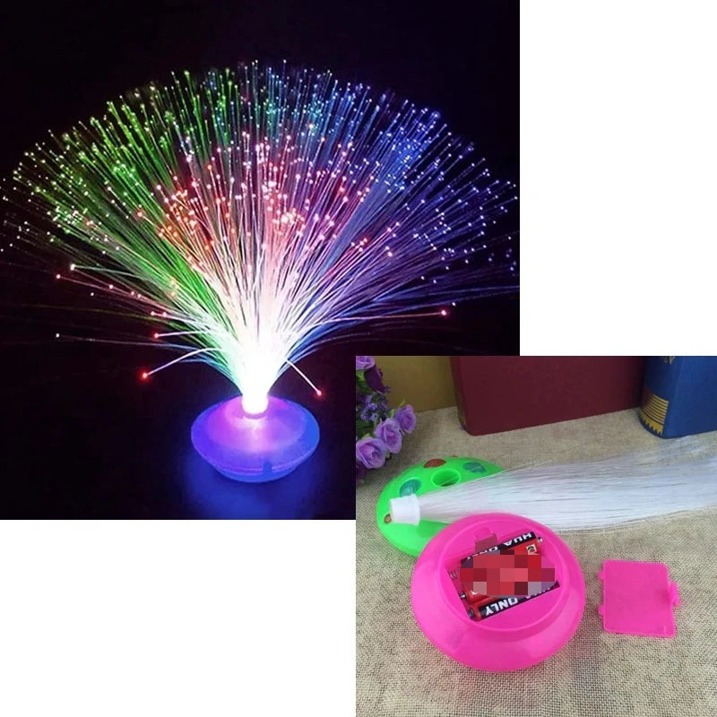 LED Fiber Optic Glow Lamp – Flashing Star Strings Party Decor Fiber Optic Glow Lamp Babs Default Title