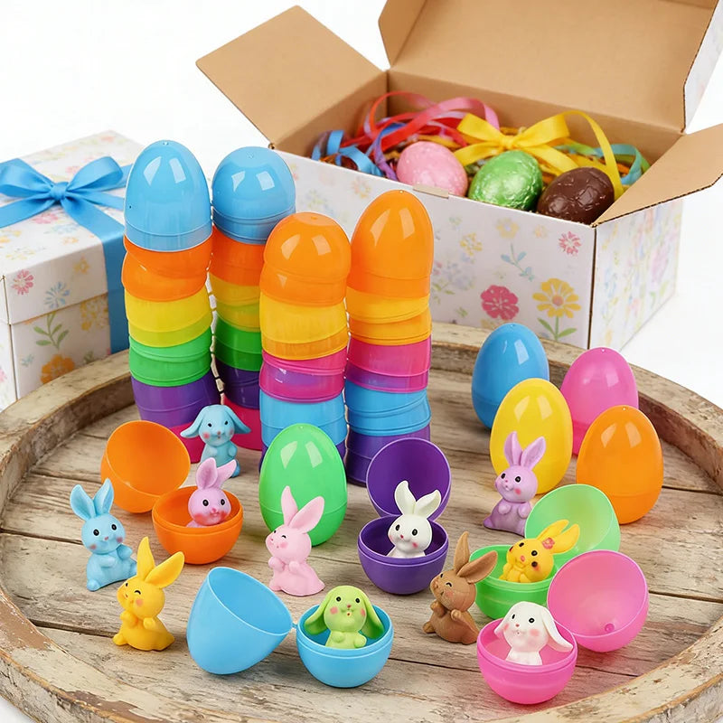 24-Piece Fillable Plastic Easter Eggs – Egg Hunt Party Set Easter Egg Set Babs